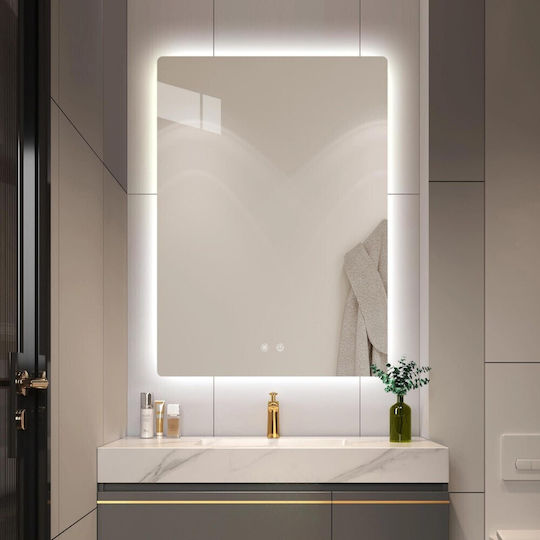 Martin Home Ορθογώνιος Καθρέπτης Μπάνιου Led 60x80cm
