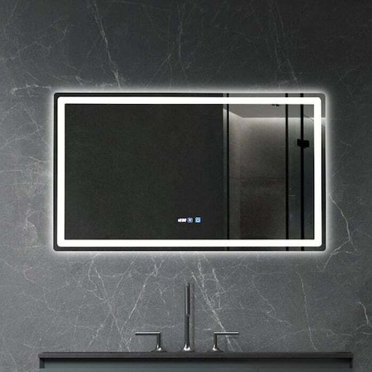 Sparke Astral Oglindă de Baie Dreptunghiulară Lumini LED Atingere 100x60cm