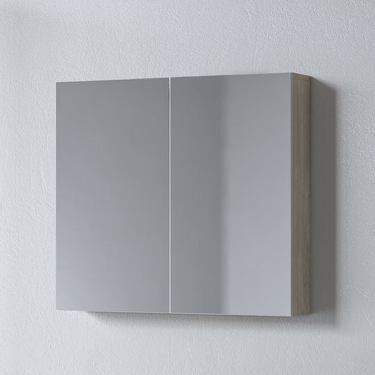 Martin Omega 60 Rectangular Bathroom Mirror made of Particle Board with Cabinet 60x65cm