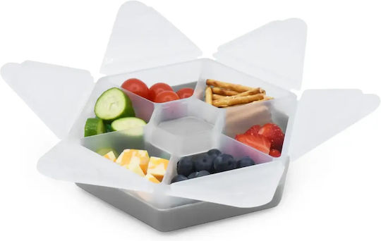 Melii Hexagon Plastik Kinder Lebensmittelbehälter 0.133Es Gray