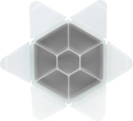 Melii Hexagon Plastik Kinder Lebensmittelbehälter 0.133Es Gray