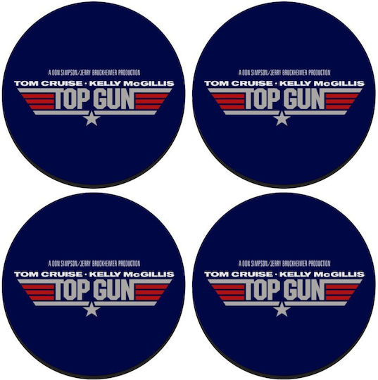 Koupakoupa Top Gun Заоблено Сувенир Дърво Син 4бр