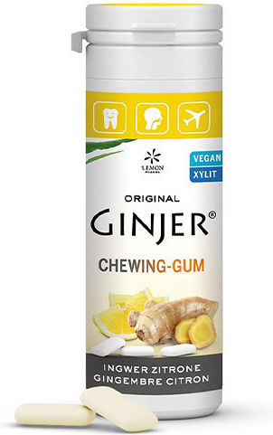 Lemon Pharma mit Geschmack Ingwer mit Minze Vegan 20Stück