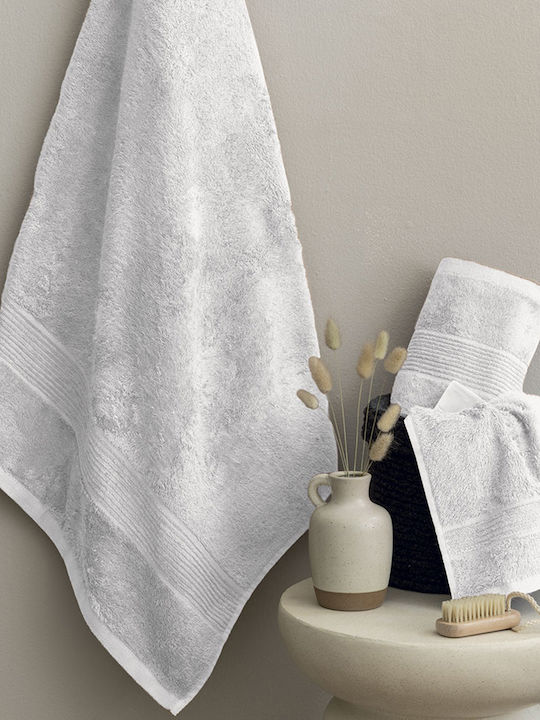 Palamaiki Πετσέτα Σώματος Vins 80x160εκ. White Βάρους 600gr/m²
