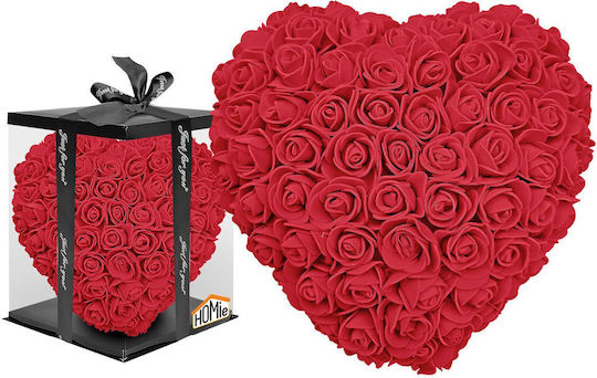 Heart Artificial Roses 23cm Homie 22-3074 Red Homie 22-3074