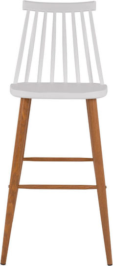 Табуретка Бар от полипропилен Vanessa White Color 2бр 43x49x107бр