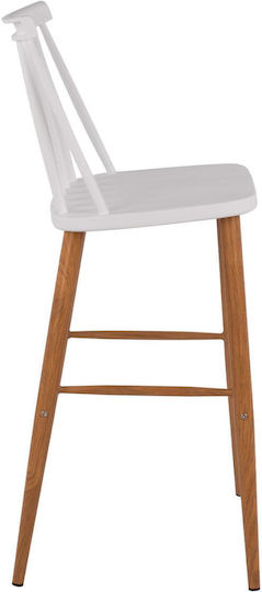 Табуретка Бар от полипропилен Vanessa White Color 2бр 43x49x107бр