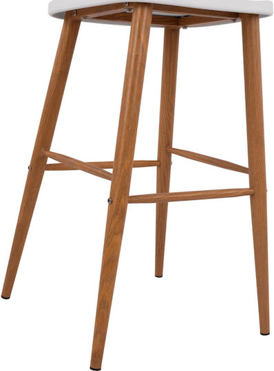 Табуретка Бар от полипропилен Vanessa White Color 2бр 43x49x107бр