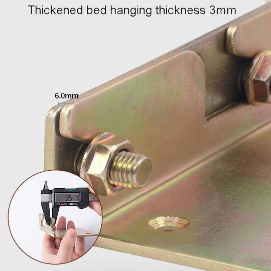 Hinge Furniture Countersunk Corner Galvanized 1pcs TBD0604089203