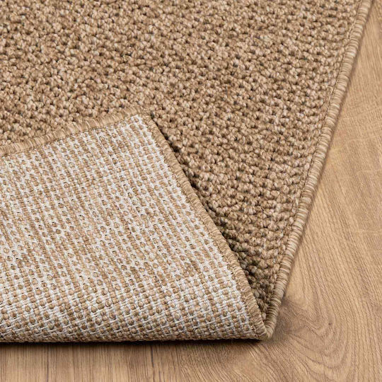 vidaXL Rutschfest Synthetisch,Polyester/Cotton/Leather Braun