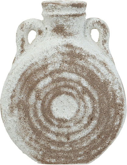 Artekko Decorative Vase Antique White 15.5x7x19.5cm