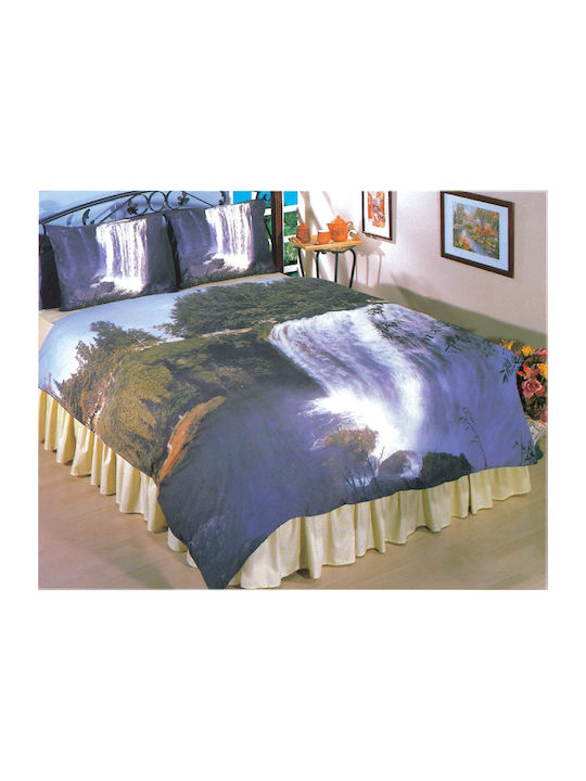 Viopros Set Coverlet Single Cotton 160x240cm