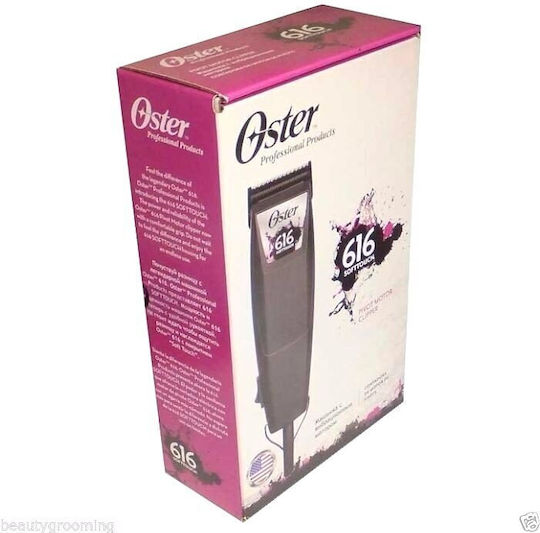 Oster Pro 616 Soft Touch Clipper Κουρευτική Μηχανή Ρεύματος Μαύρη OSP.0003