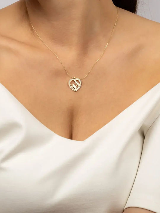 Колие Мама от Злато 14K с Циркон