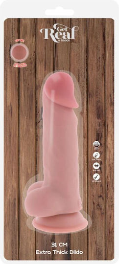 Get Real Deluxe Realistic Penis Testicles Extra Thick 31 Cm