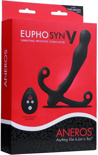 Aneros Eupho Syn V Анален Щепсел с Възможност за Безжична Работа и Вибрация Medium Черен