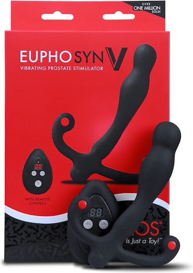 Aneros Eupho Syn V Анален Щепсел с Възможност за Безжична Работа и Вибрация Medium Черен
