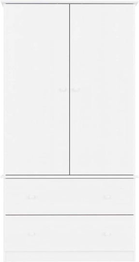 Doppeltür Kleiderschrank White 90x55x170cm