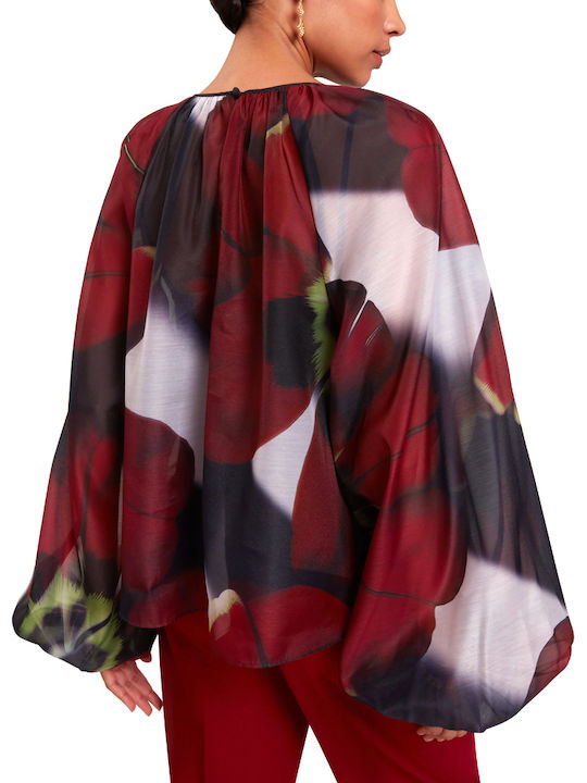 Ted Baker Blouse Red, Blue, Green
