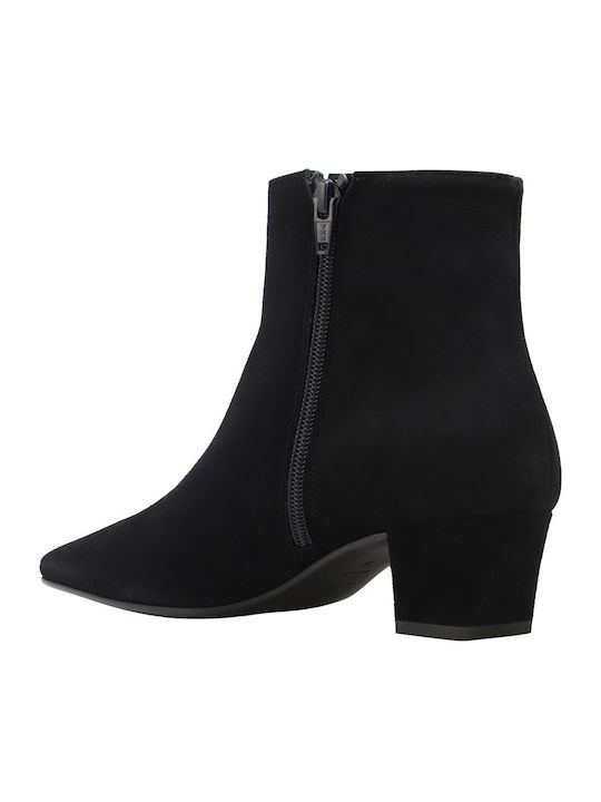 Suede Women's Ankle Boots Black