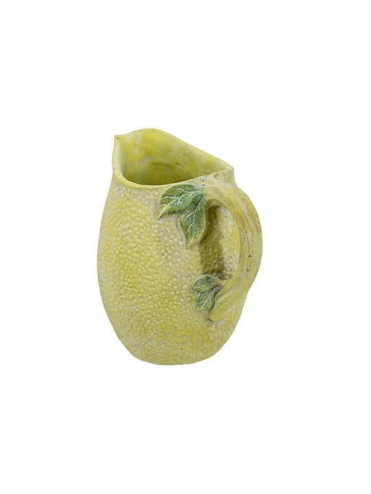 Artekko Διακοσμητικό Βάζο Beton Lemon Gelb 19.5x14.5x20cm 1Stück