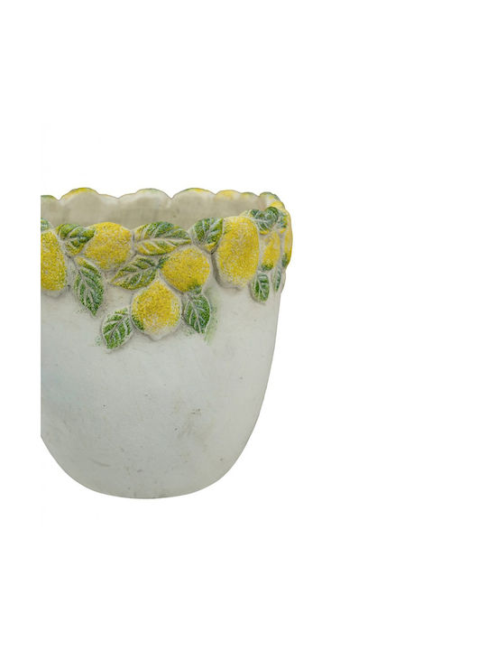 Artekko Vază Decorativă din Beton Lemon Galben 19.5x19x19.5cm 1buc