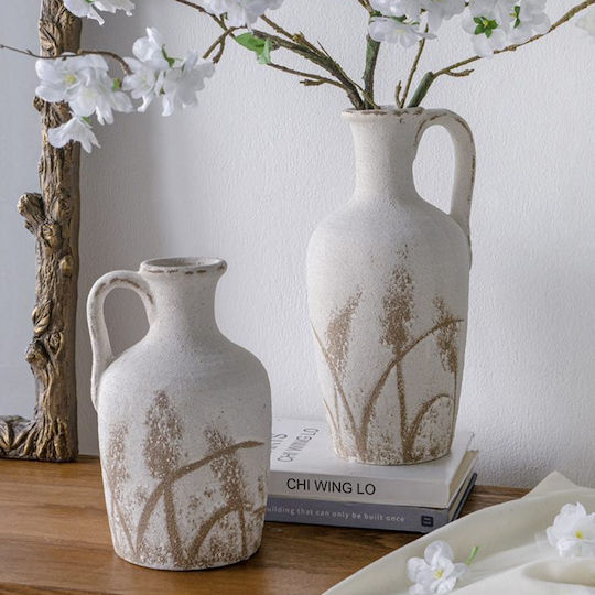 Artekko Decorative Vase White 16x15x26cm