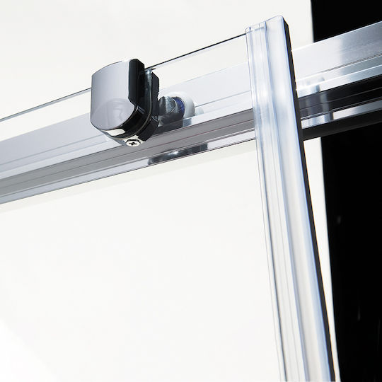 Devon Flow Corner Entry Cabin for Shower with Sliding Door 107x109cm Clear Glass