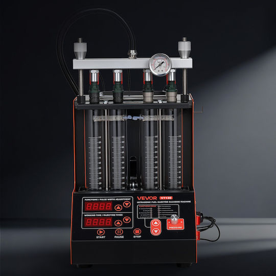 Fuel Injector Cleaning Device Vevor 9 Test Functions Ultrasonic Cleaning Machine 4-Cylinder 28khz Car Injector Cleaning Machine Drain Valve Operating Voltage 12v Car Motorcycle