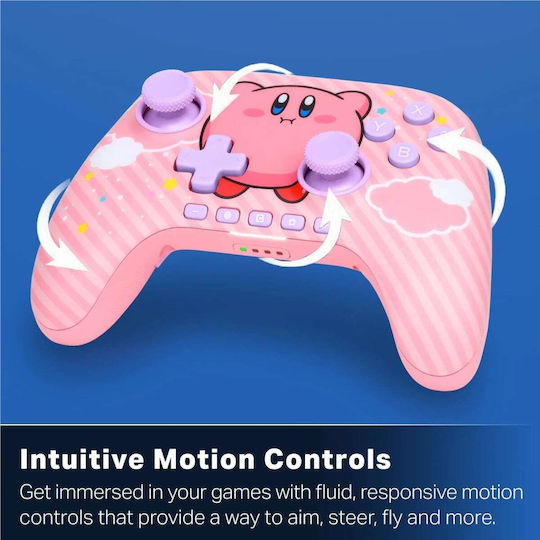 PowerA Kirby Puff Ασύρματο Gamepad για Switch 2 Ροζ