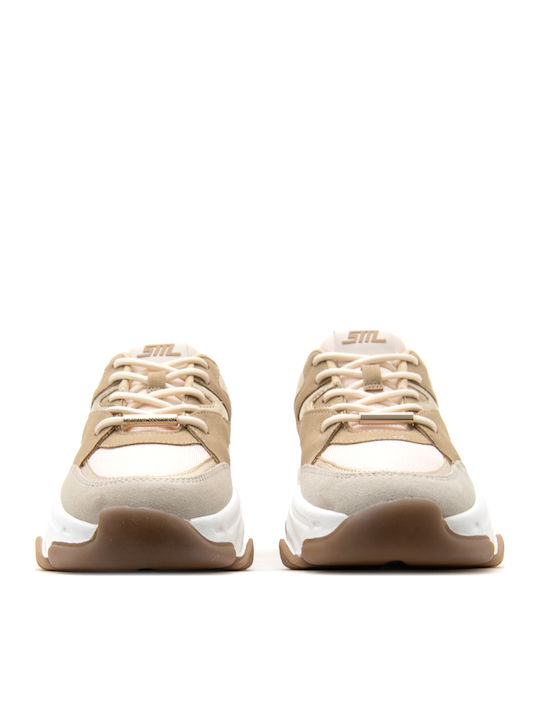 Steve Madden Progressive Чънки Сникърси Сиви-Бежови-Златисти