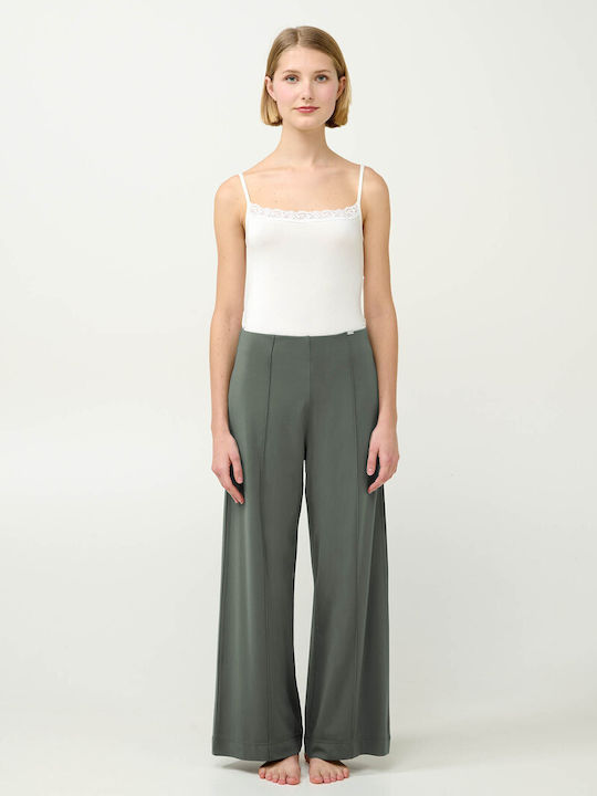 Vamp Winter Damen Pyjama-Hose Beige Soleil