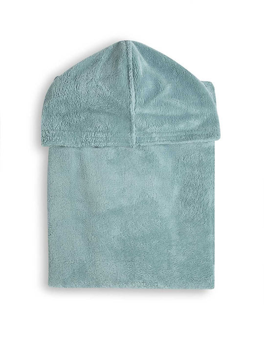 Cannon Bathrobe with Hood Nile Blue