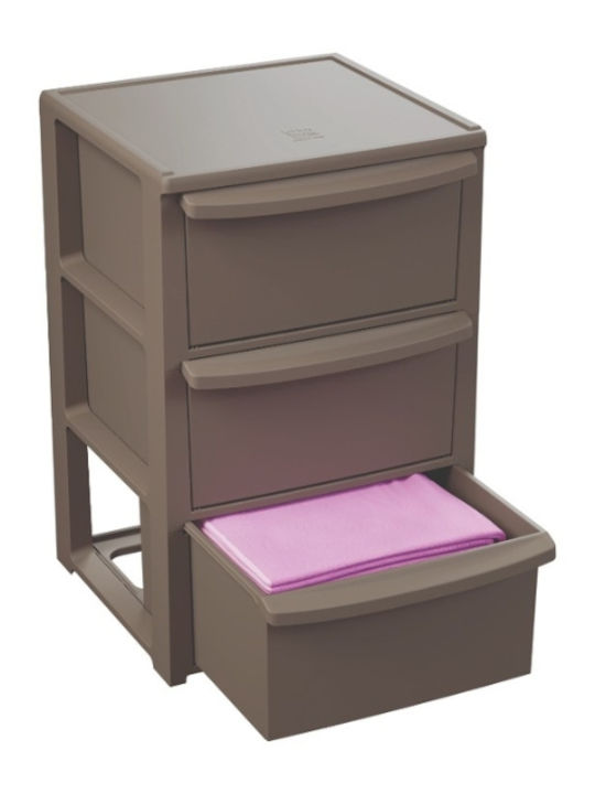 ArtPlast Snappy Troller Bucătărie Plastic 3 Locuri Gri 39x38.5x60cm