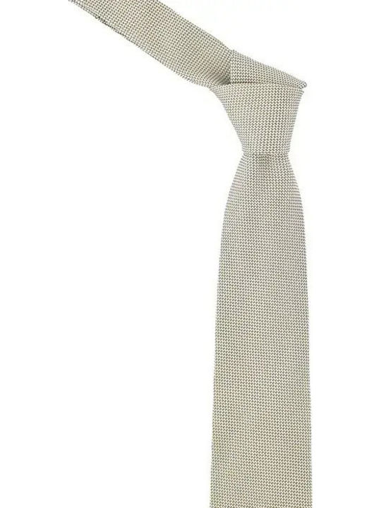 Monte Napoleone Men's Tie in Beige Color