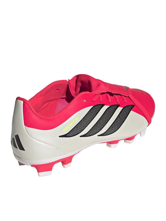 adidas Predator Club Football Shoes with Cleats Red