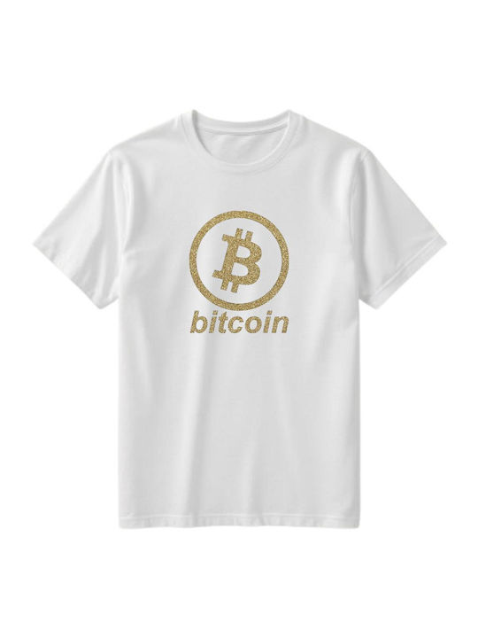 Rashguard Bărbați Bitcoin Gold Gliter Tmb813-2 Alb