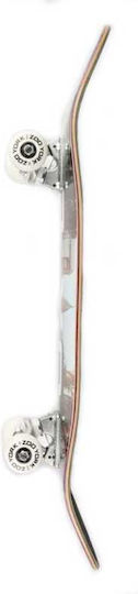Zoo York Og 95 Logo Block 7" Complete Shortboard Μαύρο