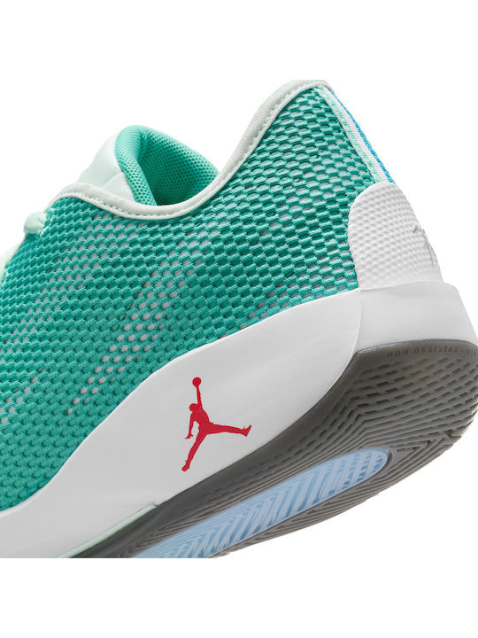 Luka 77 Low Basketball Shoes Barely Green / Washed Teal / Chile Red
