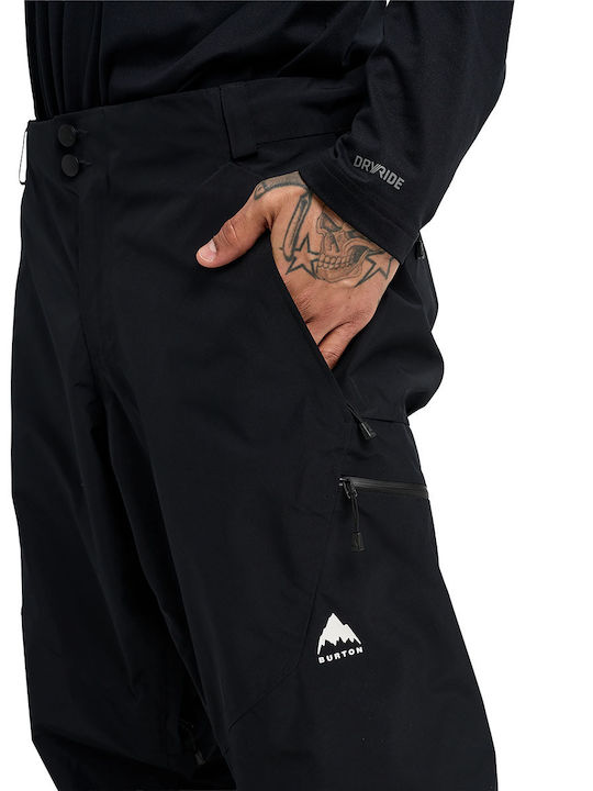 Burton Reserve Gore-tex 2l 3024710AR00 Ανδρικό Παντελόνι Σκι & Snowboard Μαύρο