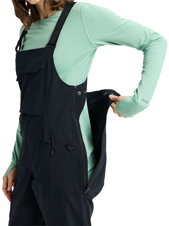 Burton Reserve 2l Stretch 3026610AS00 Women's Dungarees for Ski & Snowboard Black