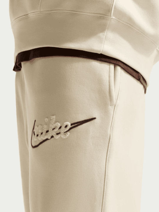 Sportswear Club Sweatpants with Elastic Beige