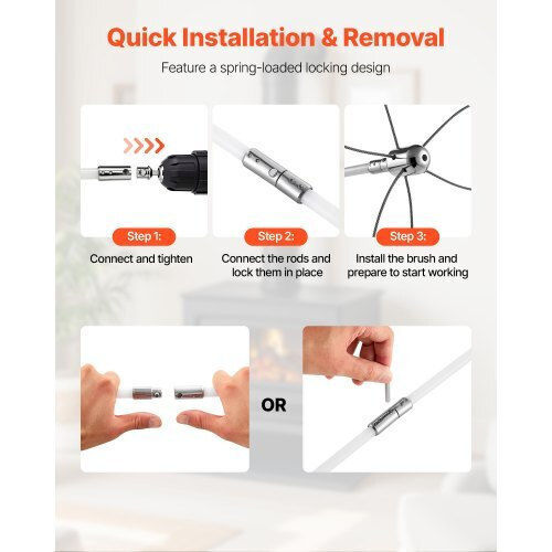 Vevor Nylon Chimney Cleaning Brush Round