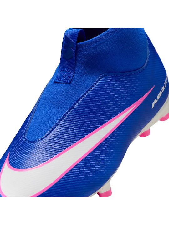 Superfly 10 FG Kids Soccer Cleats Molded Blue