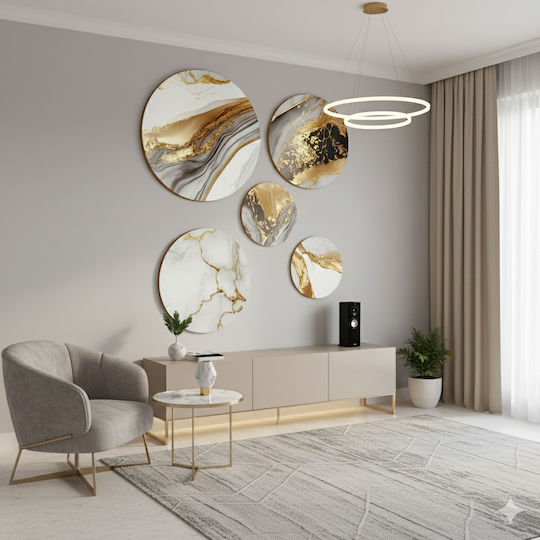 Decorative Wall Paintings Gold Set Paintings Living Room Bedroom