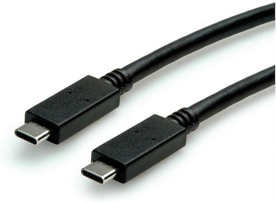 Roline USB 2.0 Cable USB-C Male - USB-C 100W PD Gold 0.5m