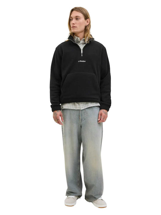 Langarm Herrenbluse Schwarz