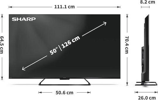 Sharp Smart Televizor 50" 4K UHD QLED 50HR7265E HDR (2025)