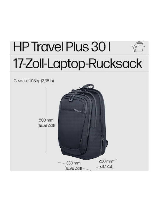 HP Travel Τσάντα για Laptop 17" σε Μαύρο χρώμα