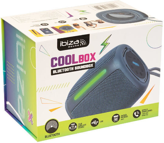 Ibiza Sound Coolbox Ηχείο Bluetooth 10W Μπλε